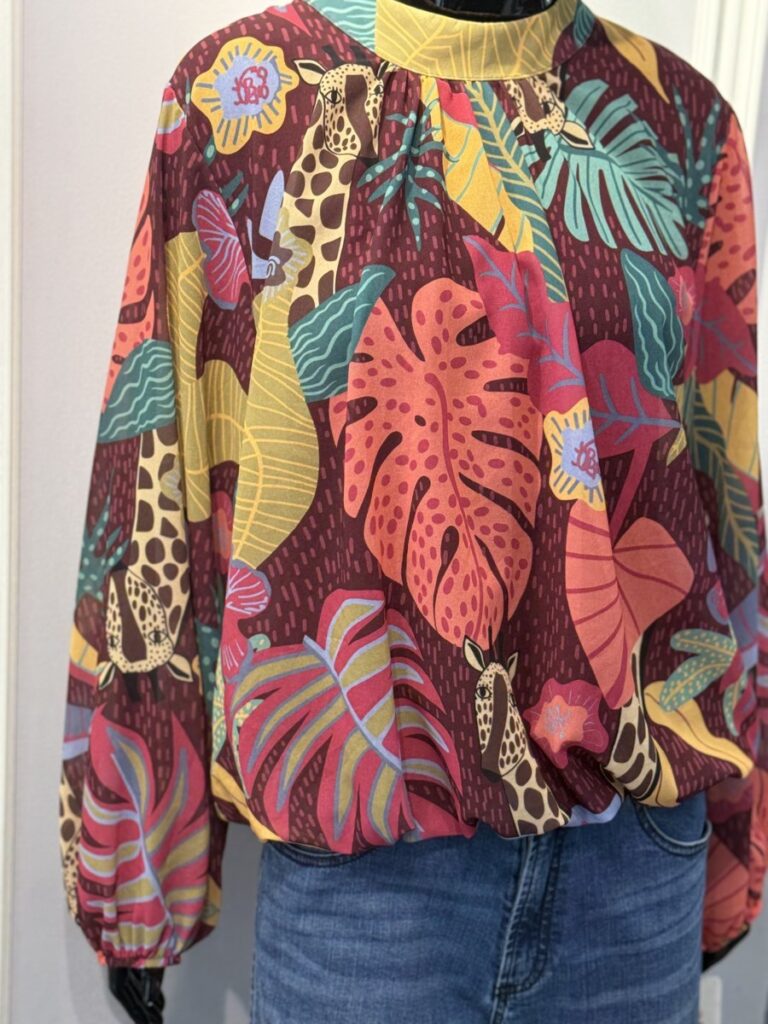 【LATINO】ハイネックバルーン袖ブラウス